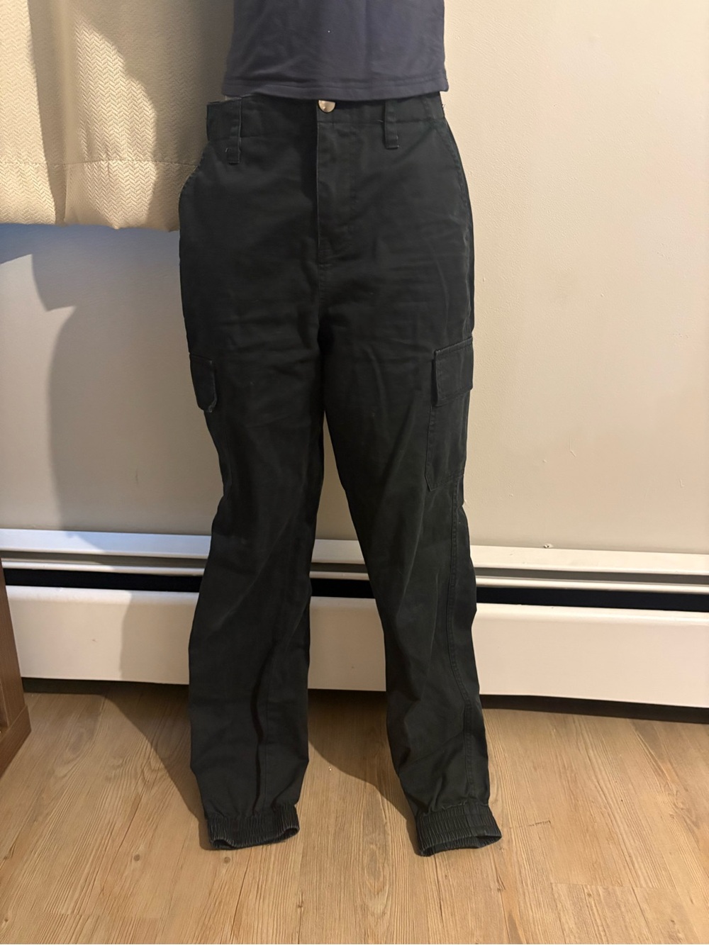 Empyre Dark Green Cargo Joggers - High Waist Utility Style
